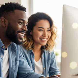 Professional web developers working on a website